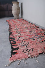 Vintage Moroccan rug 3 X 10.7 Feet