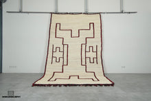 Custom Moroccan Hssira Rug - Handmade Palm Leaf Mat with Red and Black Wool Design