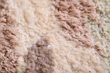 Custom handmade round Moroccan rug - Unique textured carpet