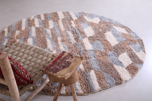 Custom Moroccan berber round ug - Unique handmade carpet