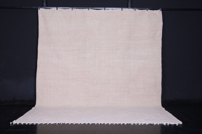 Berber solid beige rug - Moroccan rug - Handmade rug