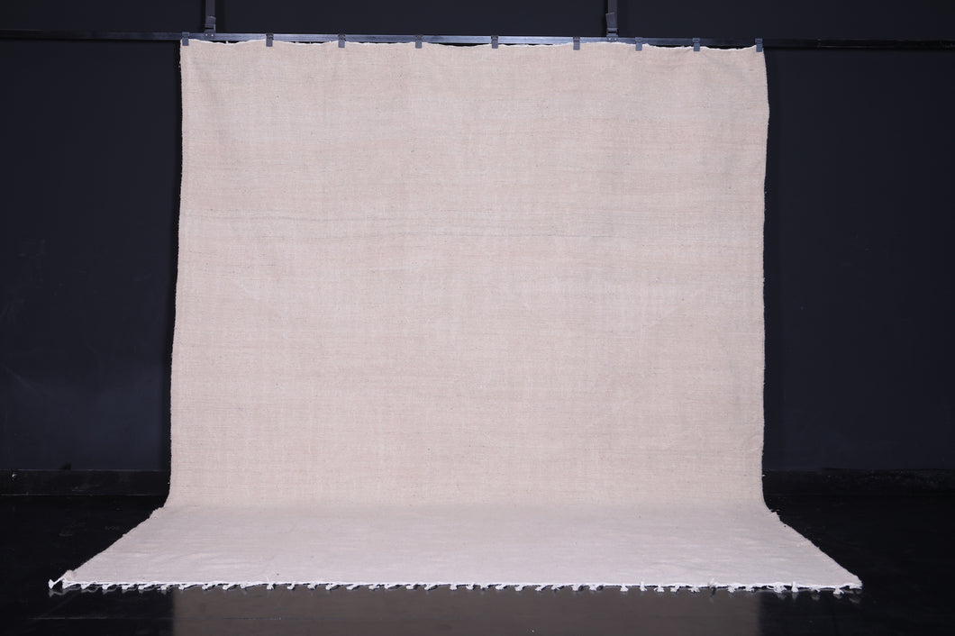 Berber solid beige rug - Moroccan rug - Handmade rug