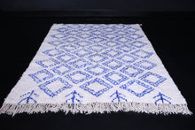 Contemporary Blue  rug - Custom Moroccan rug - Wool rug