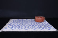 Contemporary Blue  rug - Custom Moroccan rug - Wool rug