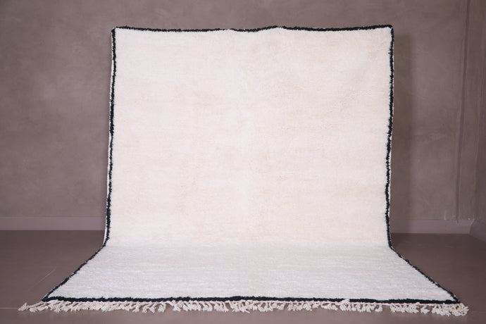 Custom Handmade Berber Rug - Moroccan Carpet with Black Borders