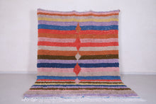 Colorful striped custom Moroccan rug – Handwoven vibrance