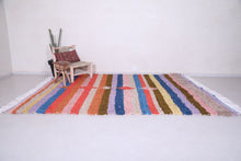 Colorful striped custom Moroccan rug – Handwoven vibrance