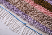 Colorful striped custom Moroccan rug – Handwoven vibrance