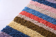 Colorful striped custom Moroccan rug – Handwoven vibrance