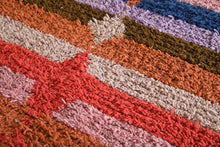 Colorful striped custom Moroccan rug – Handwoven vibrance