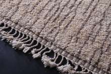 Berber Beige Moroccan Rug - Beni ourain rug - Wool rug