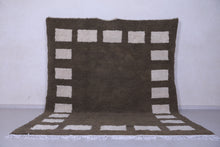 Green checkered rug - Custom Moroccan rug - wool berber rug
