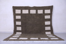Green checkered rug - Custom Moroccan rug - wool berber rug