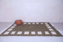 Green checkered rug - Custom Moroccan rug - wool berber rug