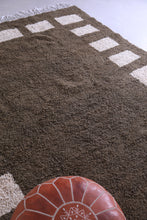 Green checkered rug - Custom Moroccan rug - wool berber rug