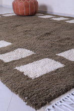 Green checkered rug - Custom Moroccan rug - wool berber rug