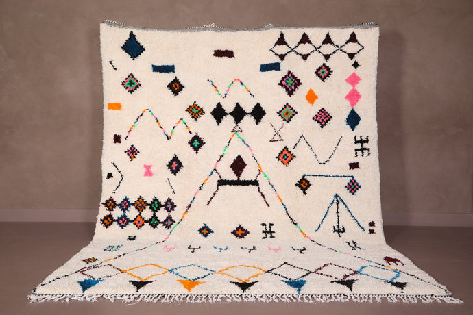 Colorful Berber Rug - Handmade Azilal Moroccan Rug