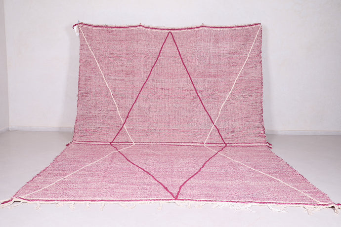Custom Flat Woven Rug - Handmade Moroccan Geometric Rug