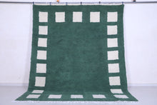 Moroccan Green rug - Checkered rug - Wool rug