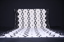 Authentic Beni ourain rug - Berber rug - Custom Black and white rug