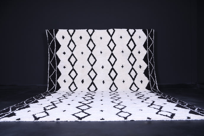 Authentic Beni ourain rug - Berber rug - Custom Black and white rug