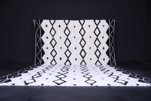 Authentic Beni ourain rug - Berber rug - Custom Black and white rug