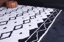 Authentic Beni ourain rug - Berber rug - Custom Black and white rug