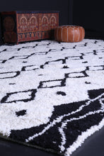 Authentic Beni ourain rug - Berber rug - Custom Black and white rug