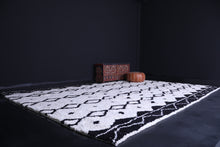 Authentic Beni ourain rug - Berber rug - Custom Black and white rug