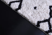 Authentic Beni ourain rug - Berber rug - Custom Black and white rug