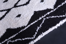 Authentic Beni ourain rug - Berber rug - Custom Black and white rug