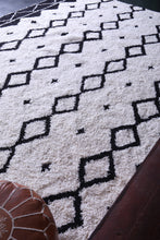 Authentic Beni ourain rug - Berber rug - Custom Black and white rug