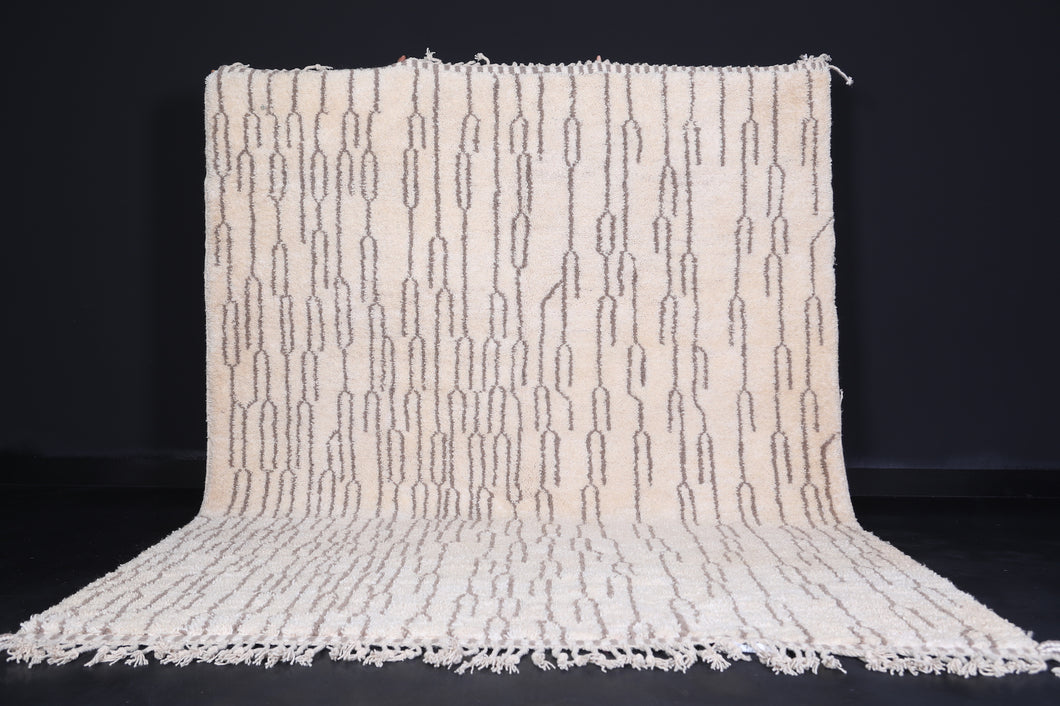 Ivory Moroccan rug -  Contemporary rug - Handmade rug
