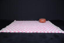 Pink Checkered rug - Moroccan checkered rug - Berber rug