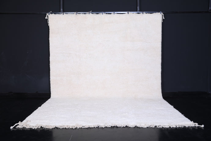 Moroccan white rug - Beni rug - wool berber rug