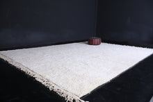 Moroccan white rug - Beni rug - wool berber rug
