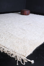 Moroccan white rug - Beni rug - wool berber rug