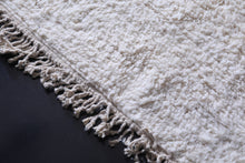 Moroccan white rug - Beni rug - wool berber rug
