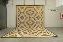 Tuareg mat rug - Handwoven tribal design - 10.2 ft X 16.5 ft