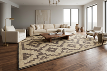 Large Tuareg Rug 10.2 x 16.5 ft – Handwoven Sahara Mat in Natural Fibers with Tribal Pattern