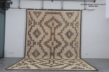 Large Tuareg Rug 10.2 x 16.5 ft – Handwoven Sahara Mat in Natural Fibers with Tribal Pattern