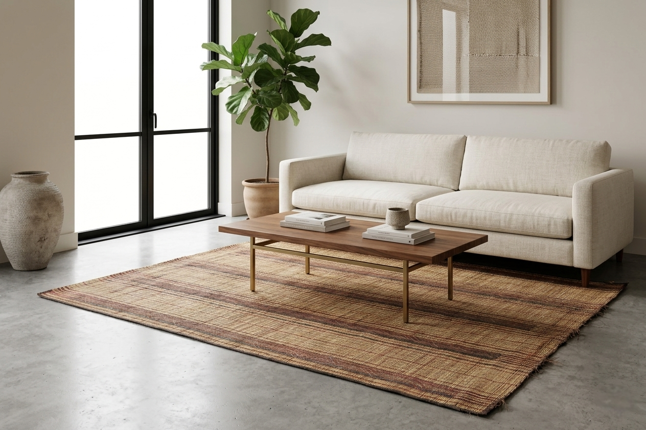 Tuareg Rug 5.2 x 7.2 ft - Handwoven Nomadic Mat | Unique Tribal