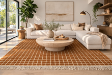 Checkered moroccan rug - Custom Wool Rug -Handwoven rug