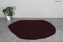 Burgundy flatwoven moroccan rug – Handmade wool kilim– Custom size rug