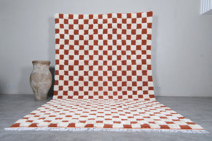 Handmade Moroccan Rug - Checkerboard Pattern