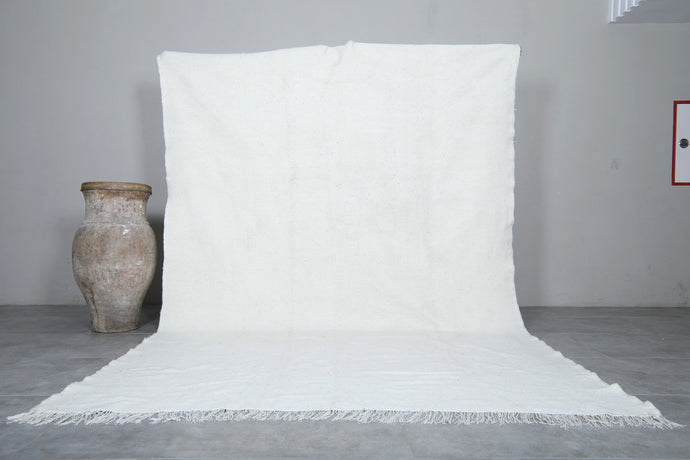 Moroccan Handwoven Rug - White Berber Custom Rug