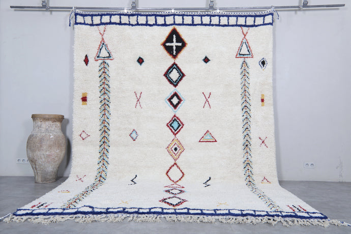 Handmade Moroccan Rug - Geometric Patterns with Vibrant Colors