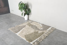 Moroccan rug handmade amazing style - berber rug wool- hand knotted beni ourain rug