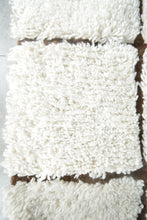 Moroccan beni ourain rug – White & brown checkered rug - Custom size