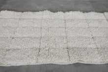 Custom luxury wool runner rug - Minimalist cream